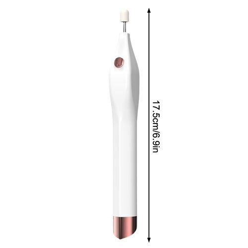 New Arrivals 4 in 1 Nail Drill Kit Manicure 3 Grinding Heads Battery-Powered Nail Polish Drill Machine Manicure Art Pen Tools For Gel Remover Portable Multi-Function Nail Sharpener Nail Grinding Tool