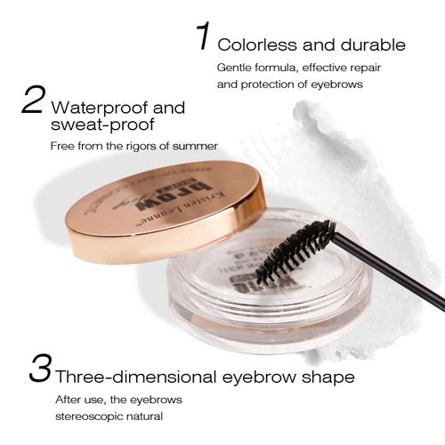 Ransparent Waterproof 3D Eyebrow Styling Cream Quick Dry Makeup Eyebrow Sculpt Soap Natural Long Lasting Brow Setting Gel Wax view 3