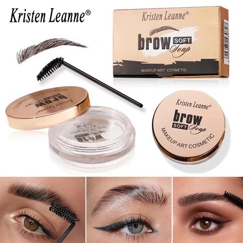 Ransparent Waterproof 3D Eyebrow Styling Cream Quick Dry Makeup Eyebrow Sculpt Soap Natural Long Lasting Brow Setting Gel Wax view 2