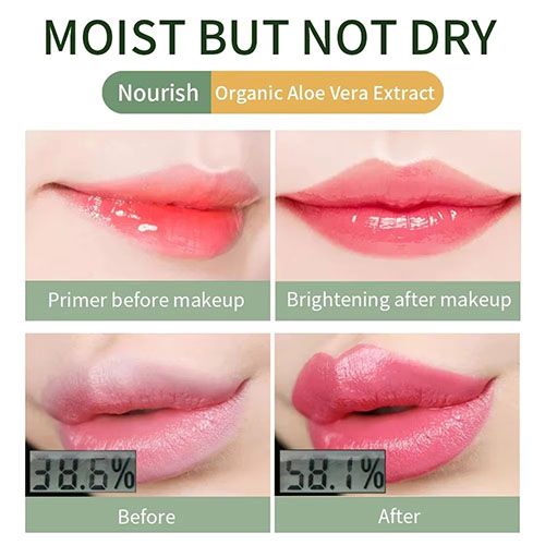 Aloe Vera Color-Changing Lipstick Long-Lasting, Moisturizing, Temperature-Activated Lip Balm, Fade-Resistant Nourishing Lip Care