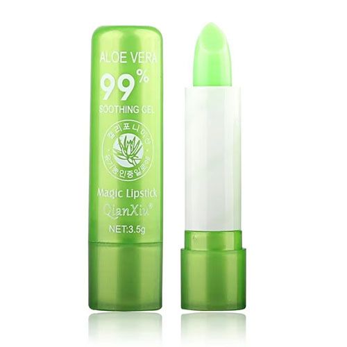 Aloe Vera Color-Changing Lipstick Long-Lasting, Moisturizing, Temperature-Activated Lip Balm, Fade-Resistant Nourishing Lip Care