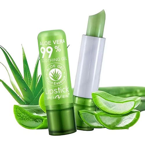 Aloe Vera Color-Changing Lipstick Long-Lasting, Moisturizing, Temperature-Activated Lip Balm, Fade-Resistant Nourishing Lip Care