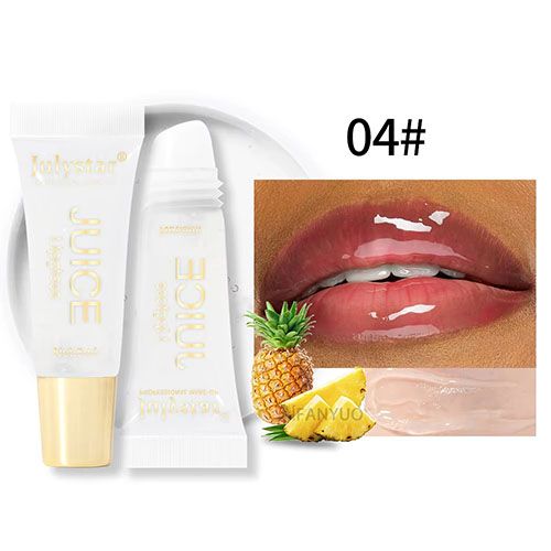 Glitter Plumping Lip Gloss Jelly Strawberry Moisturizer Fruit Lip Oil Transparent Fullness Lip Tint Gel Soft Tube Makeup LipCare view 10