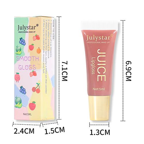 Glitter Plumping Lip Gloss Jelly Strawberry Moisturizer Fruit Lip Oil Transparent Fullness Lip Tint Gel Soft Tube Makeup LipCare view 6