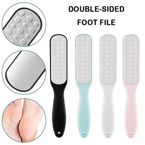 1pcs Double Side Foot File Heel Grater Hard Dead Skin Callus Professional Rasp Remover Stainless Steel Foot Pedicure Tools