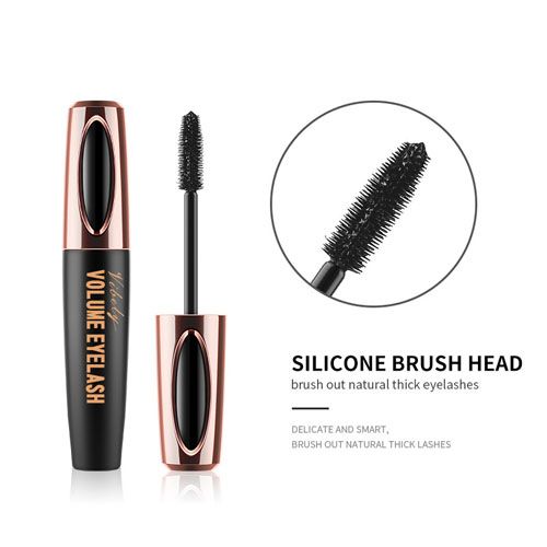 1pc Eyelash Extension Black Volume Eyelash Waterproof Mascara 4D Silk Fiber Eyelash Curling Mascara