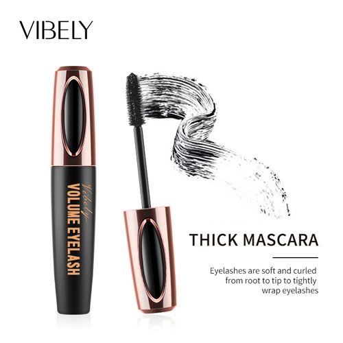 1pc Eyelash Extension Black Volume Eyelash Waterproof Mascara 4D Silk Fiber Eyelash Curling Mascara