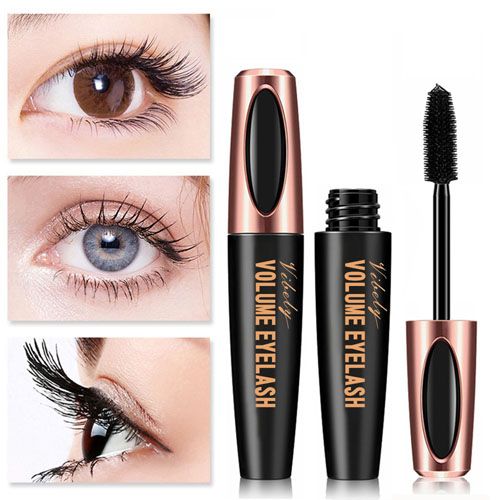 1pc Eyelash Extension Black Volume Eyelash Waterproof Mascara 4D Silk Fiber Eyelash Curling Mascara