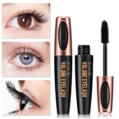 1pc Eyelash Extension Black Volume Eyelash Waterproof Mascara 4D Silk Fiber Eyelash Curling Mascara