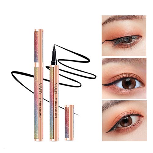 Star Shine Liquid Eyeliner Long-lasting waterproof, sweat resistant and non-smudgy Fake Plain easy to draw black Eyeliner