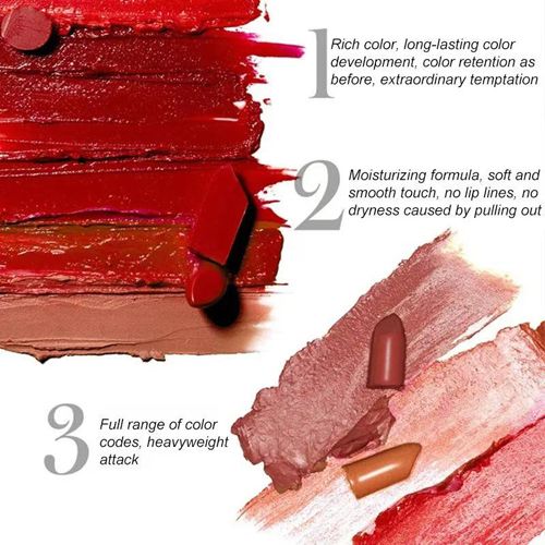 6-color lace lipstick waterproof matte brick red lipstick non-stick cup long-lasting velvet lip balm high color lip cosmetics view 3