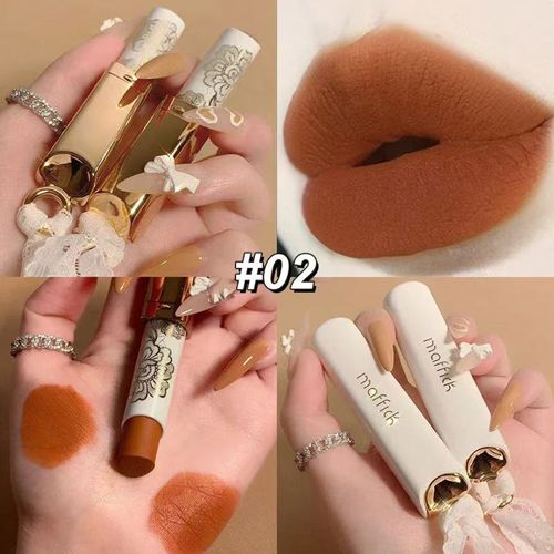 6-color lace lipstick waterproof matte brick red lipstick non-stick cup long-lasting velvet lip balm high color lip cosmetics view 9