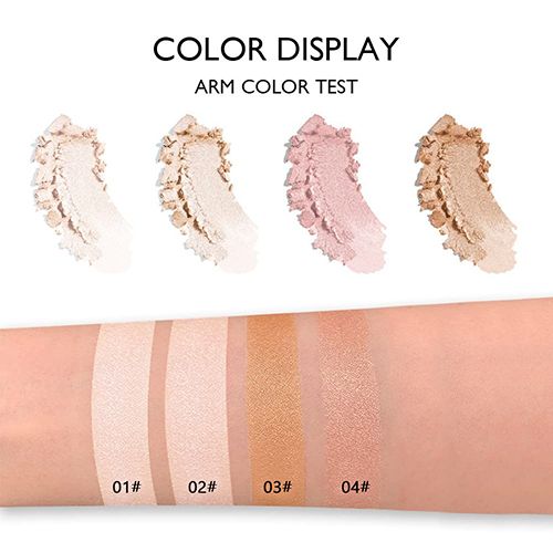 Color natural brightening nose shadow silhouette three-dimensional long-lasting makeup setting pearlescent sparkling highlight contouring all-in-one palette view 2