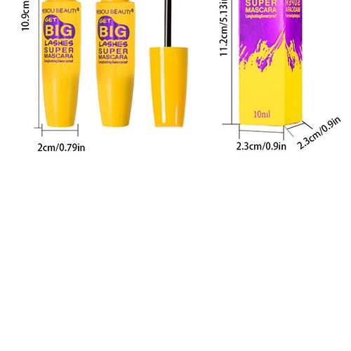 Quick-drying waterproof, long-lasting, sweat-proof, no smudging, long, thick, full, natural curling and shaping black mascara view 8