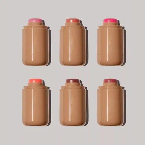 Magic Blush Stick 3-in-1 Cheek Lip Tinted Moistured Blush Stick Silky Brighten Blush Cream Blusher Cosmetics Tubes Matte Contour