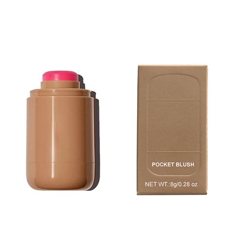 Magic Blush Stick 3-in-1 Cheek Lip Tinted Moistured Blush Stick Silky Brighten Blush Cream Blusher Cosmetics Tubes Matte Contour