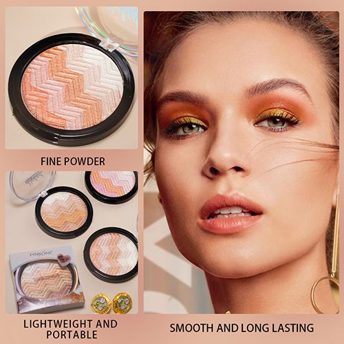 Four-color Baking Powder Eyeshadow Palette Lasting Shimmer Brighten Eye Shadow Long-lasting Waterproof Eye Make Up.