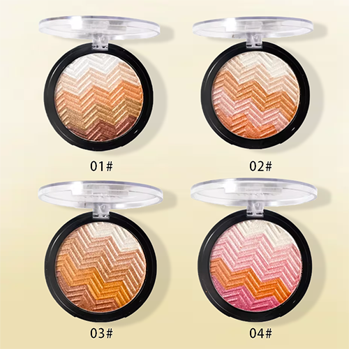Four-color Baking Powder Eyeshadow Palette Lasting Shimmer Brighten Eye Shadow Long-lasting Waterproof Eye Make Up.