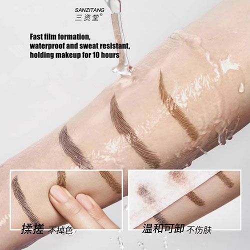 2 Forks Liquid Eyebrow Pen Lower Eyelash Eyeliner Aegyo-sal Hair Line Pencil Waterproof Natural Wild Brows Eyes Beauty