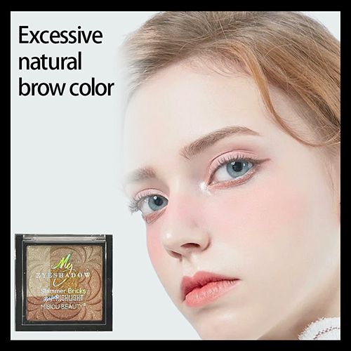Face brightening, long-lasting, non-fading makeup, delicate glitter, phantom light, three-dimensional relief diamond highlight powder, contouring palette