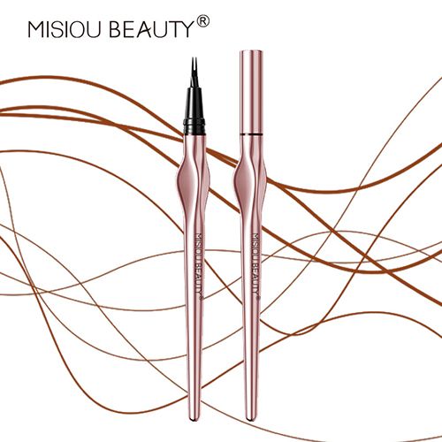Waterproof and Durable Not Smudge Non-Decolorizing Distinct Look Wild Eyebrow One-Stroke Molding Extremely Fine Two-Fork Water E view 4