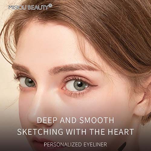 Liquid eyeliner popular style waterproof quick-drying oil-proof non-smudge long-lasting ultra-fine black liquid eyeliner
