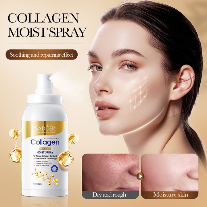 Collagen Moisturizing Spray, Anti-Wrinkle Hydrating Toner Spray Accurate Hydration Rapid Penetration Mist Spray Face