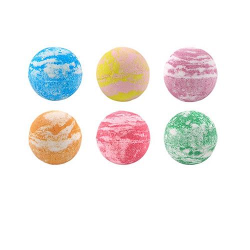 Internet celebrity household mixed color cleaning explosion bath salt ball essential oil skin care bath moisturizing bubble bomb bubble bath ball