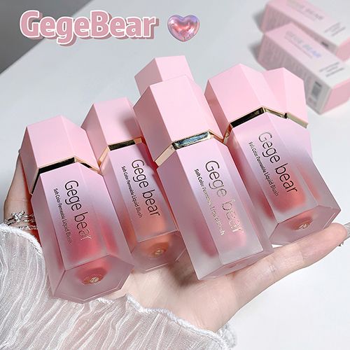 Gege Bear Liquid Blush Cream 6 Colors Smooth Velvet Matte Pink Blusher Natural Easy To Smudge