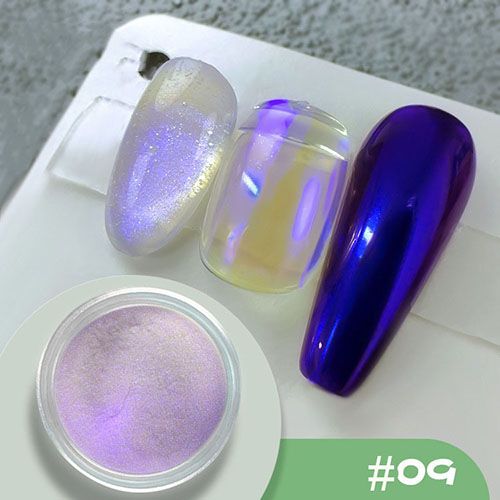Nail art chameleon powder dreamy neon powder color changing polarized makeup DIY eye shadow aurora pearl powder view 9