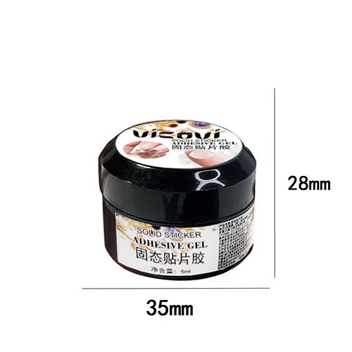 5ML Easy Stick Solid Nail Patch Gel No-Flowing Modelling Stick Tips Clear Nail Gel Gummy Adhesive Bond UV Nail Glue