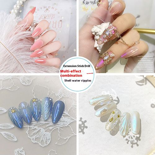 5ML Easy Stick Solid Nail Patch Gel No-Flowing Modelling Stick Tips Clear Nail Gel Gummy Adhesive Bond UV Nail Glue