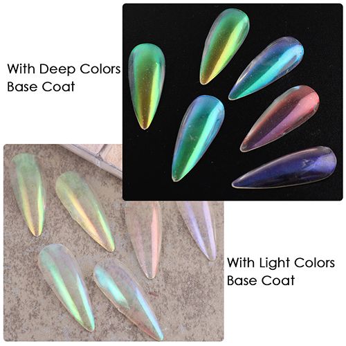 New Pearl White Nails Glitter Dust Chrome Moonlight White Rubbing on Powder Shell Mirror Pigment Nail Art Supplies Decoration