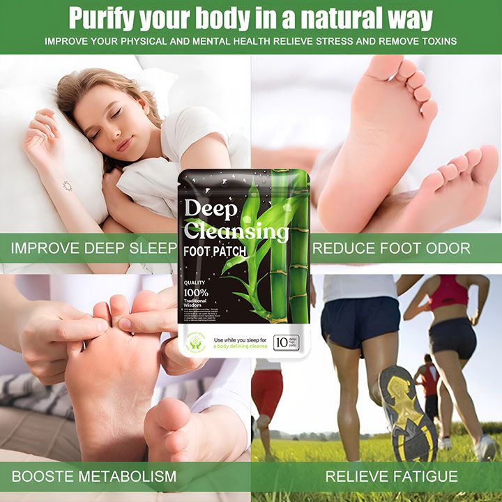 10PCS/Bag Detox Foot Patches Stress Relief Feet Deep Sleep Herbal Detox Sticker Conditioning Body Relieve Stress Foot Care Tool