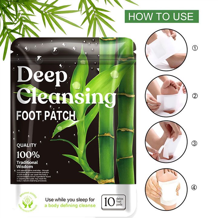 10PCS/Bag Detox Foot Patches Stress Relief Feet Deep Sleep Herbal Detox Sticker Conditioning Body Relieve Stress Foot Care Tool