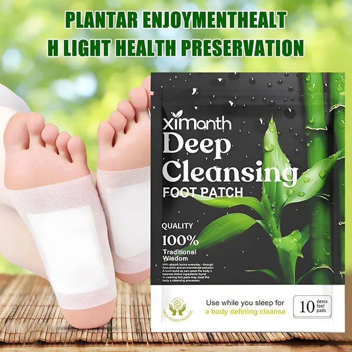 10PCS/Bag Detox Foot Patches Stress Relief Feet Deep Sleep Herbal Detox Sticker Conditioning Body Relieve Stress Foot Care Tool