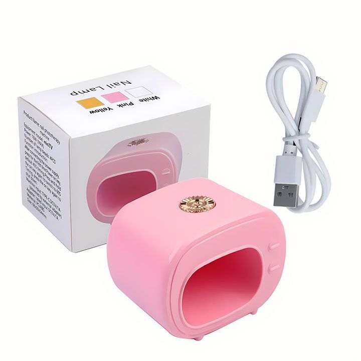 16W USB Mini Tv Nail Lamp UV Led Lamp for Nails Accessories And Tools Pink Nail Polish Dryer Portable Manicure Products view 9