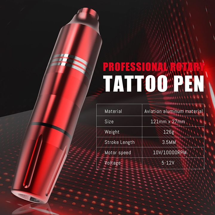 New Arrivals 55 Pcs Tattoo Gun Kit Professional Wireless Rotary Tattoo Machine - Kit Tattoo Pen Kit 
with 10Pcs Cartridge Needles Complete Set Suitable for Tattoo Artists, Beginners Professionals