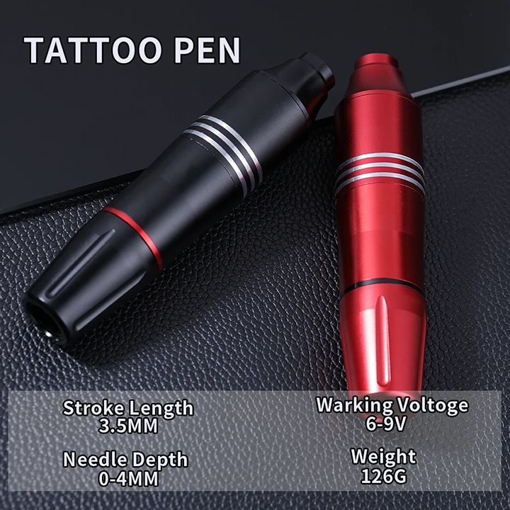 New Arrivals 55 Pcs Tattoo Gun Kit Professional Wireless Rotary Tattoo Machine - Kit Tattoo Pen Kit 
with 10Pcs Cartridge Needles Complete Set Suitable for Tattoo Artists, Beginners Professionals