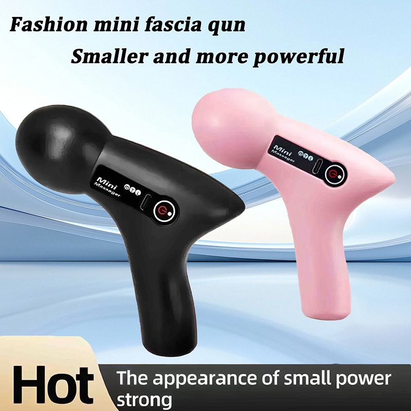 Mini Vibration Massage Gun Rechargeable Wireless,  Electric Massager Gun Muscle Relaxation Massager Promote Blood Circulation Professional Fitness Portable Electric Fascia Gun Massage Tools Equipment