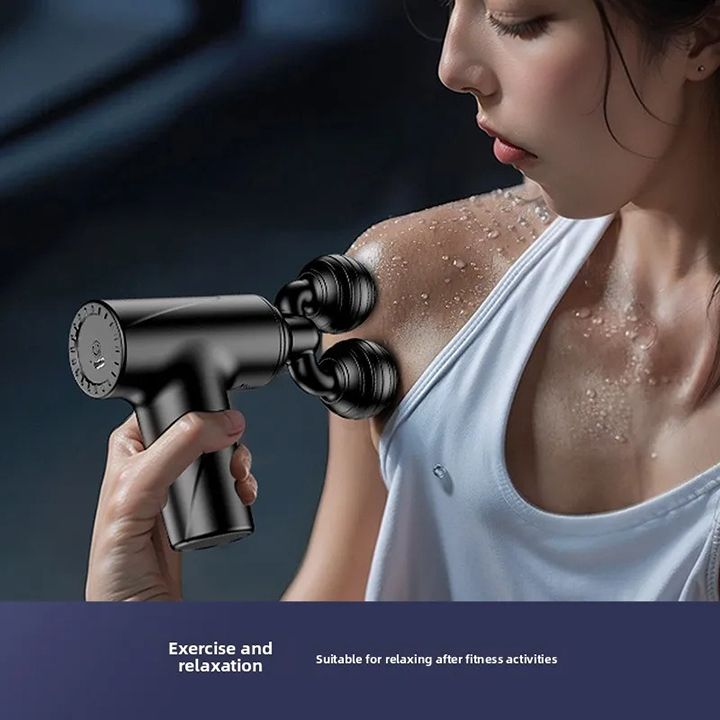 New Release: Full-Body Muscle Relaxation Fascia Gun Neck Massage Device Mini Portable Fascia Massager Three-Speed Adjustment