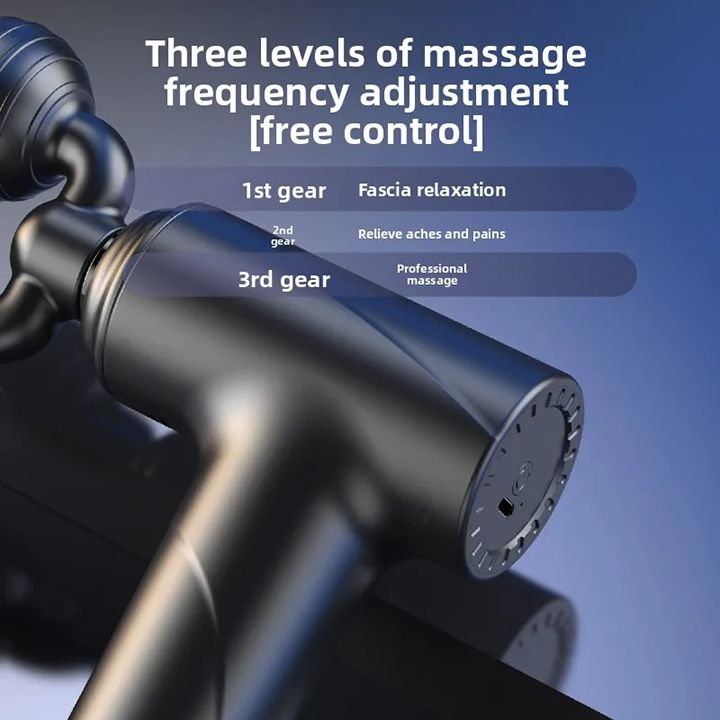 New Release: Full-Body Muscle Relaxation Fascia Gun Neck Massage Device Mini Portable Fascia Massager Three-Speed Adjustment