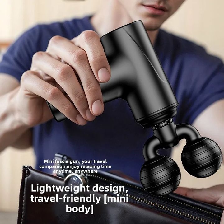 New Release: Full-Body Muscle Relaxation Fascia Gun Neck Massage Device Mini Portable Fascia Massager Three-Speed Adjustment