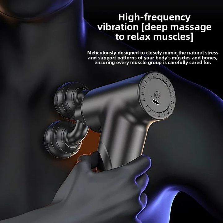 New Release: Full-Body Muscle Relaxation Fascia Gun Neck Massage Device Mini Portable Fascia Massager Three-Speed Adjustment