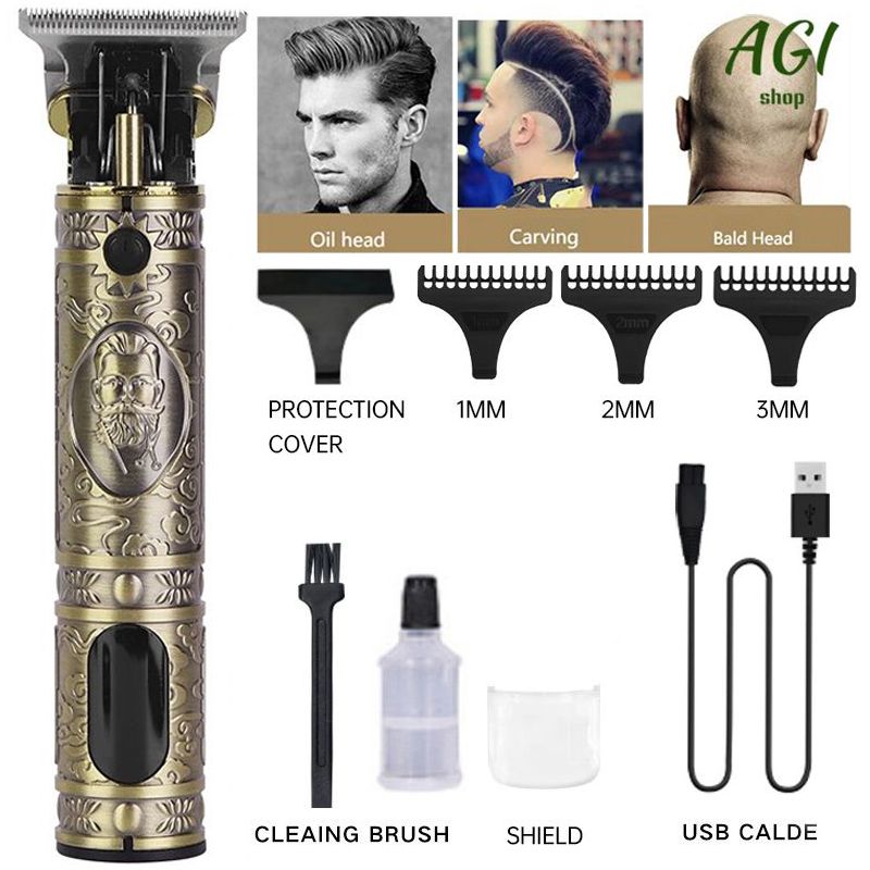 Professional Hair Clipper, Electric Shaver With LCD Display, Hair Clipper, Beard Trimmer, USB-C Charging, Cordless Long Hair Trimmer, Hair/Beard Trimmer Set With 4 Attachment Combs, Holiday Gift