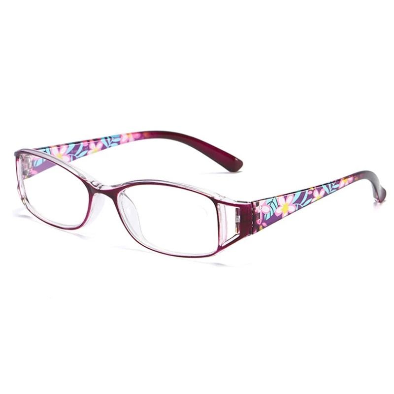 A Pair of PC Printed Reading Glasses Gorgeous Female Anti-Blu-ray Retro HD Glasses for the Elderly Fashion Reading Glasses