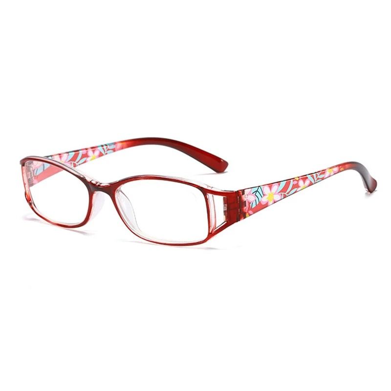 A Pair of PC Printed Reading Glasses Gorgeous Female Anti-Blu-ray Retro HD Glasses for the Elderly Fashion Reading Glasses