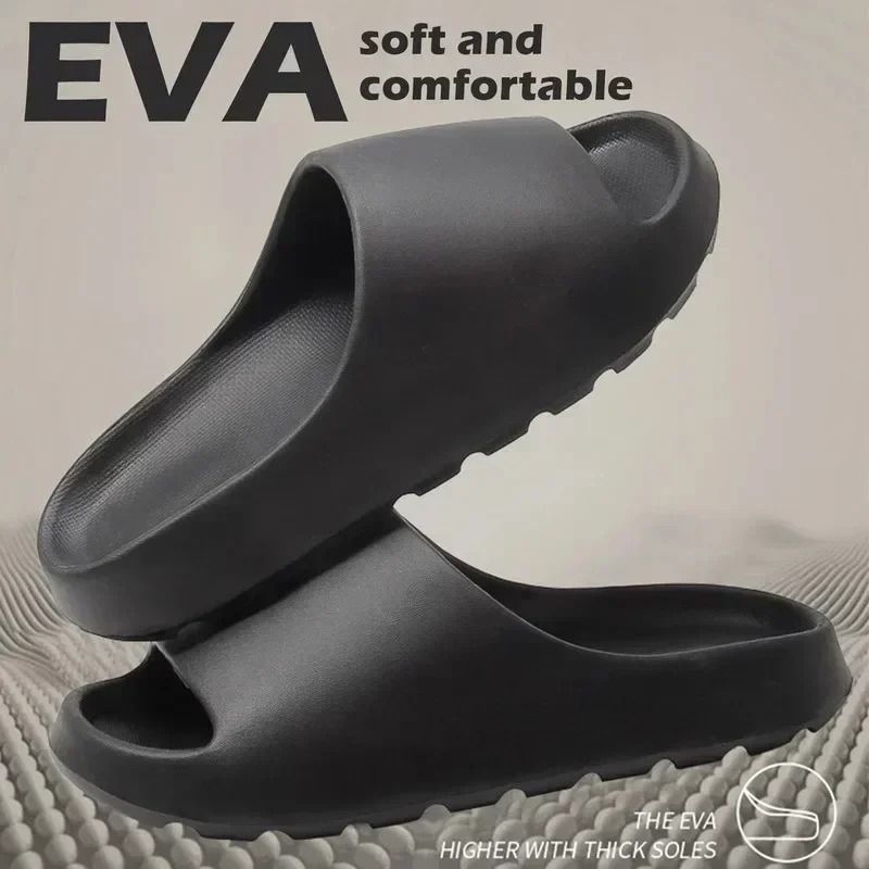 Summer Fashion Mens EVA Soft Thick Soled Indoor Slippers & Womens Style Slides Beach Sandals Comfort
