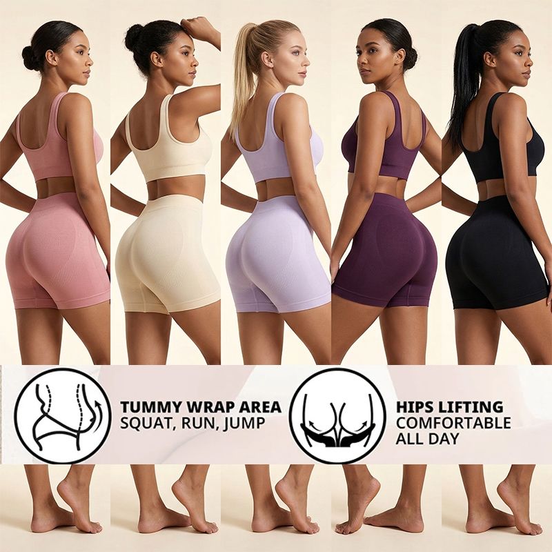 5 Pcs Leggings Woman clothes Underwear Safety Sports Short Pants Midwaist briefs Women's Shorts Under Skirt Seamless Panties Anti-bacterial Breathable Comfortable lingerie Boxer Briefs Cycling Shorts