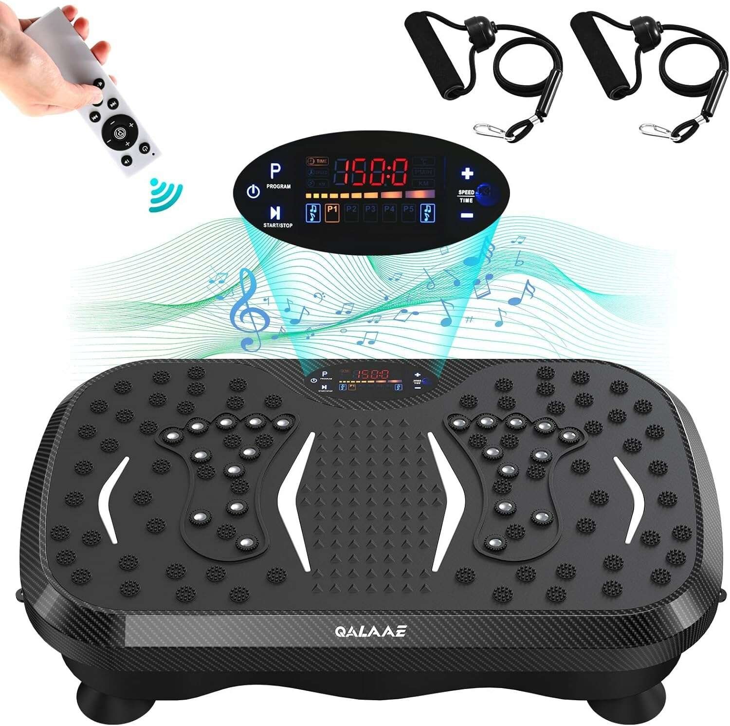 Hot Selling Vibration Plate Exercise Machine With Remote Control, Vibration Platform, Whole Body Workout Machine, Fitness Machine, Foots Massage, Pain Relief, For Weight Loss Shaping Toning Wellness